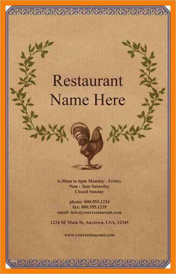 Speisekarte Vorlage Word Luxus 7 Word Vorlage Speisekarte