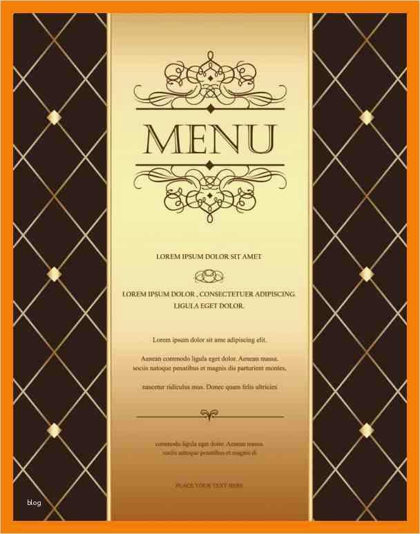Speisekarte Vorlage Wunderbar 7 Word Vorlage Speisekarte