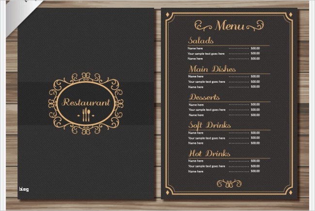 Speisekarten Gestalten Vorlagen Bewundernswert 77 Kostenlose Speisekarten Vorlagen Zum Selbst Gestalten