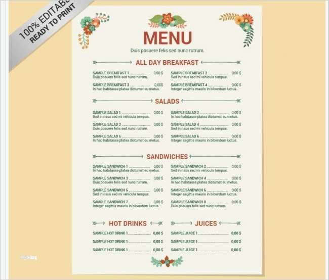 Speisekarten Vorlagen Jede Vorlage Kostenlos Runterladen Fabelhaft Erfreut Getränkkarten Vorlage Bilder Entry Level Resume