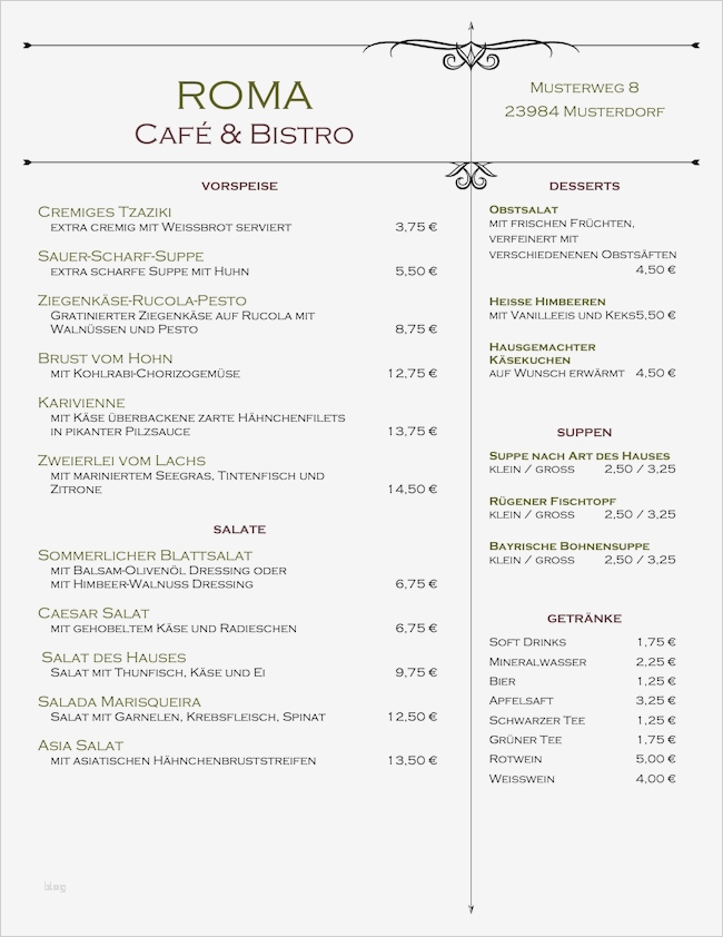 Speisekarten Vorlagen Kostenlos Ausdrucken Erstaunlich Speisekarten Vorlagen Tipps Und 95 Kostenlose Mustermenüs