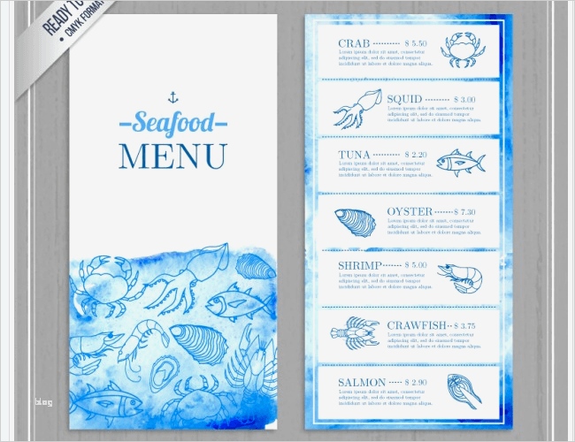 Speisekarten Vorlagen Tipps und 95 kostenlose Mustermenüs