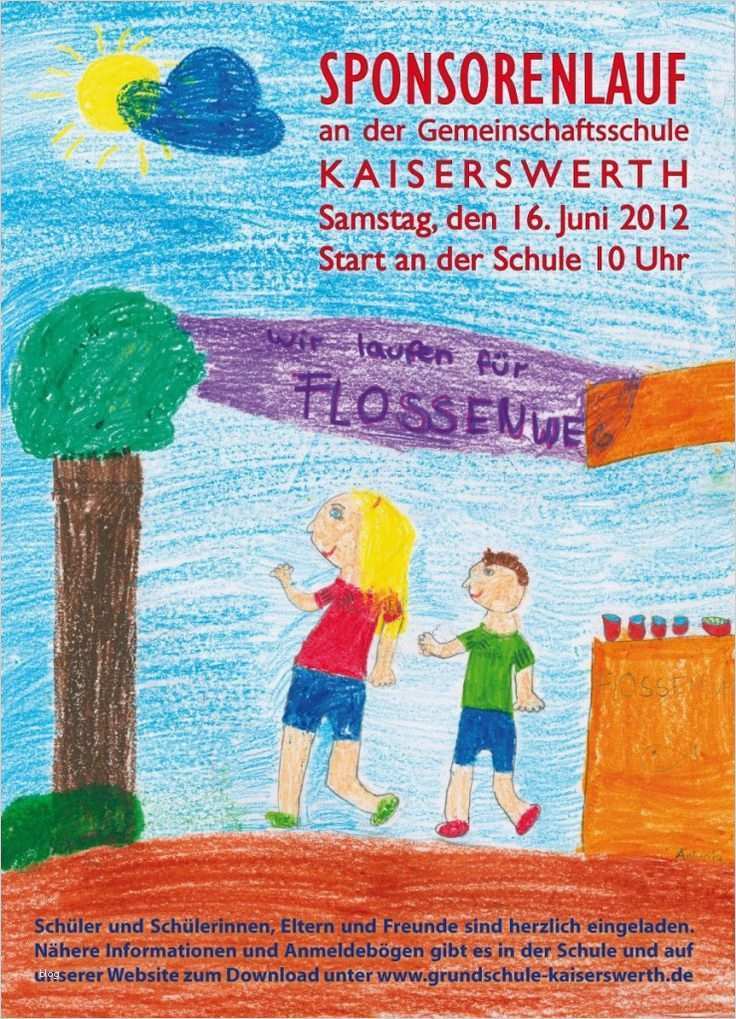 Spendenaufruf Vorlage Erstaunlich Ankündigung Für Einen Sponsorenlauf Einer Grundschule