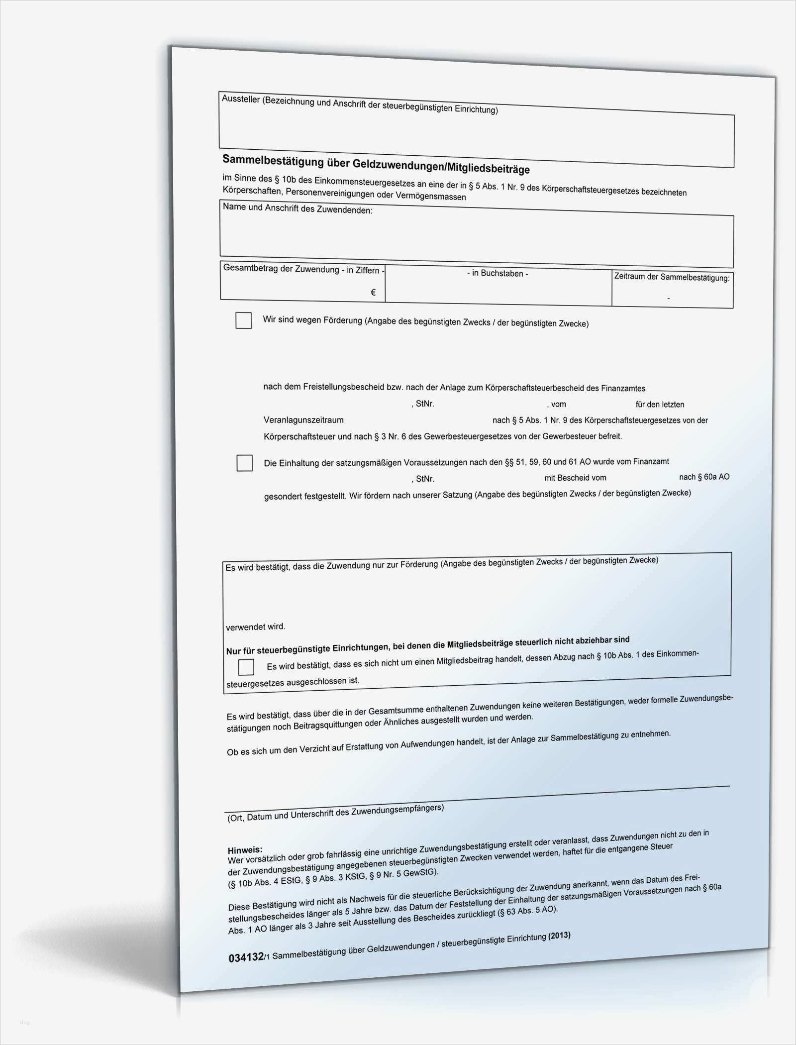 Spendenbescheinigung Sachspende Vorlage Luxus Sammelbestätigung über Geldzuwendungen Mitgliedsbeiträge