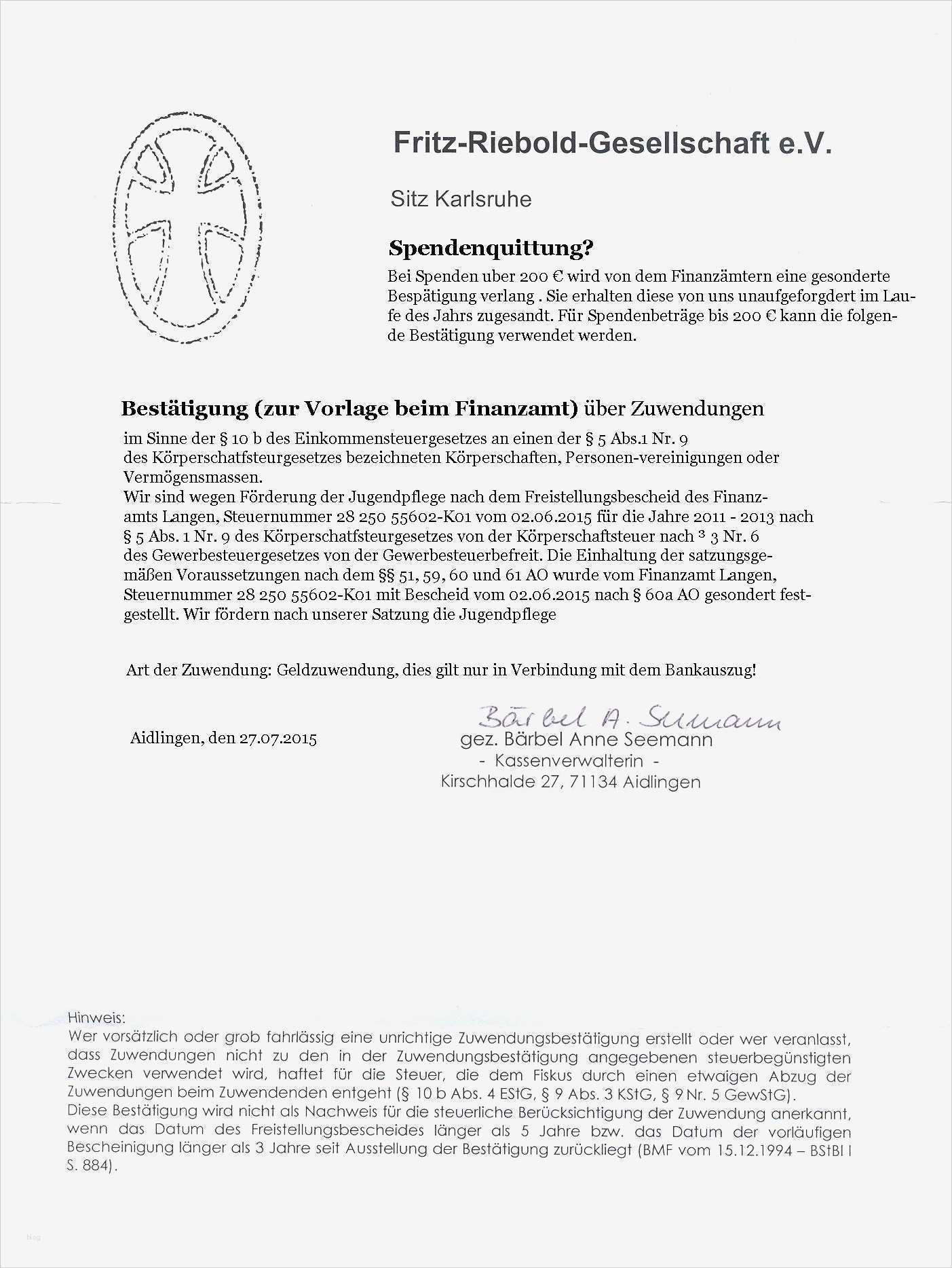 Spendenbescheinigung Sachspende Vorlage Süß atemberaubend Spendenbescheinigung Vorlage Galerie