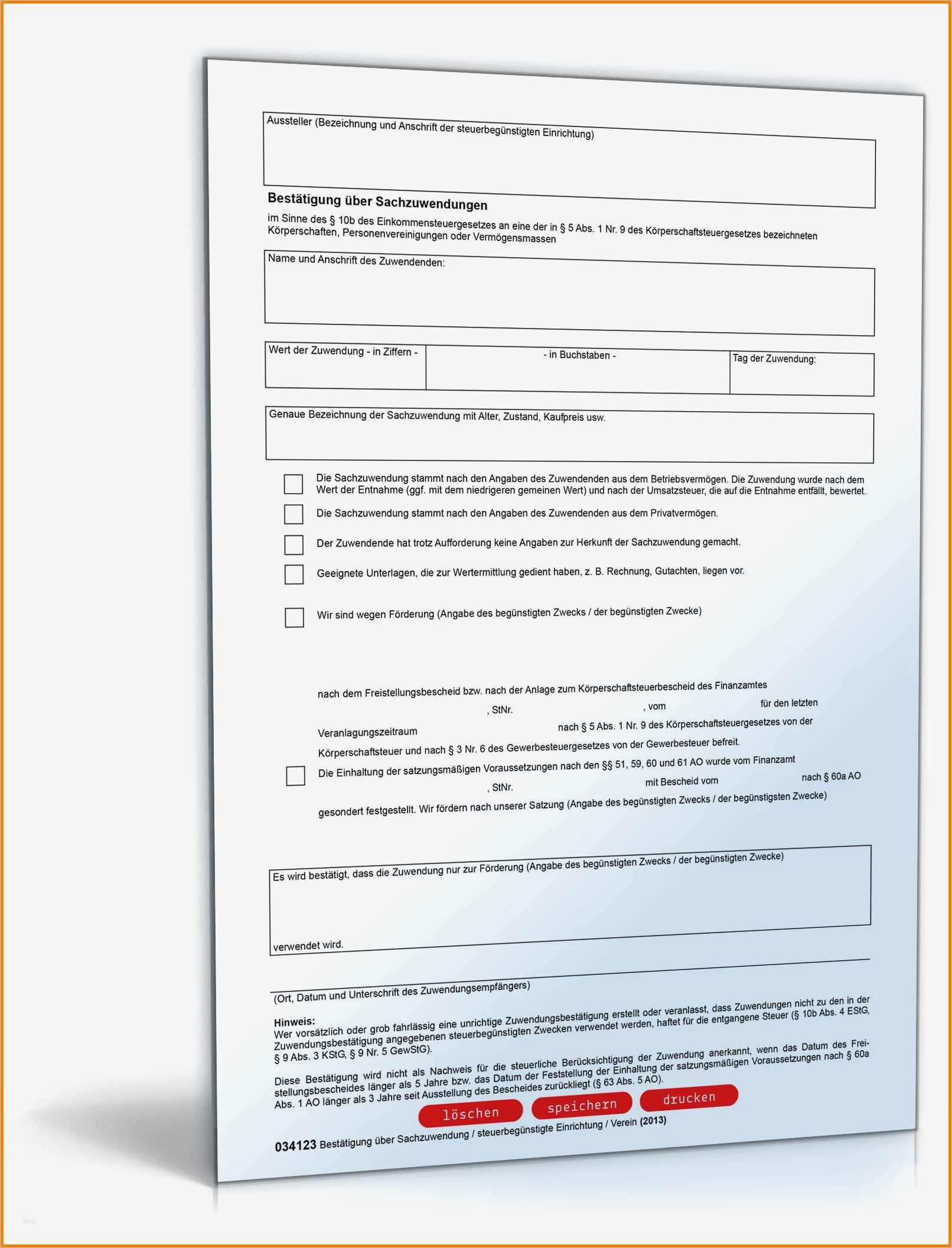 Spendenbescheinigung Verein Vorlage Erstaunlich 9 Rechnung Verein