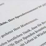 Spendenbescheinigung Vorlage Erstaunlich Beispiel Fr Ein Ausgeflltes formular Spendenbescheinigung