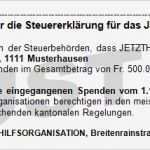 Spendenbescheinigung Vorlage Genial Spendenbescheinigung