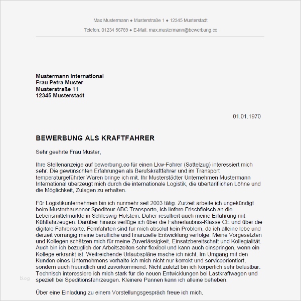 Spesenabrechnung Lkw Fahrer Vorlage Kostenlos Erstaunlich Bewerbung Als Kraftfahrer Kraftfahrerin Bewerbung