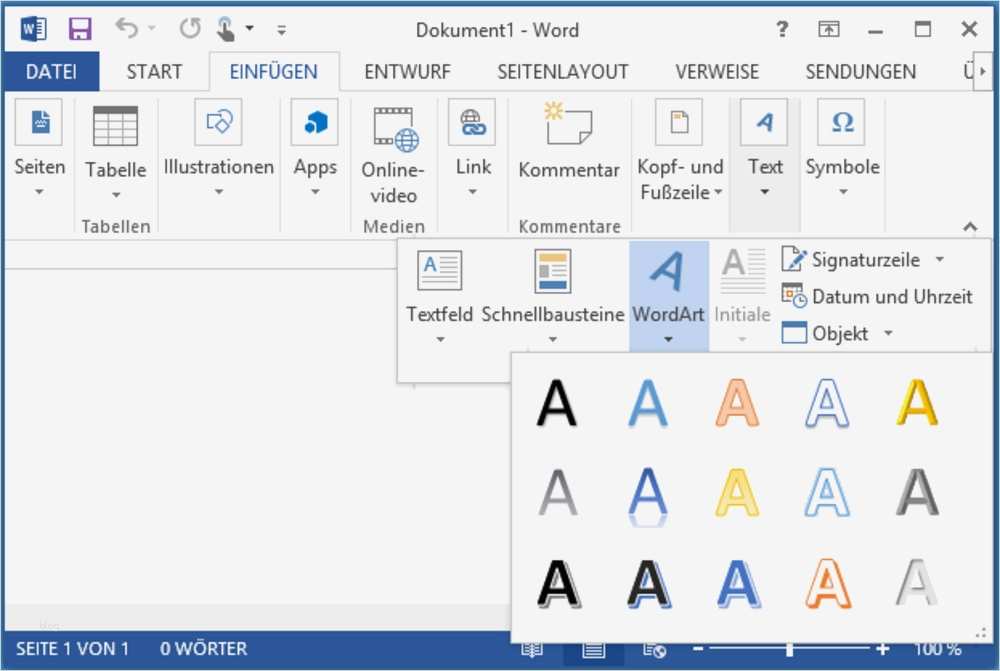 Spirale Powerpoint Vorlage Fabelhaft Word 2013 Wordart Einfügen Pctipp