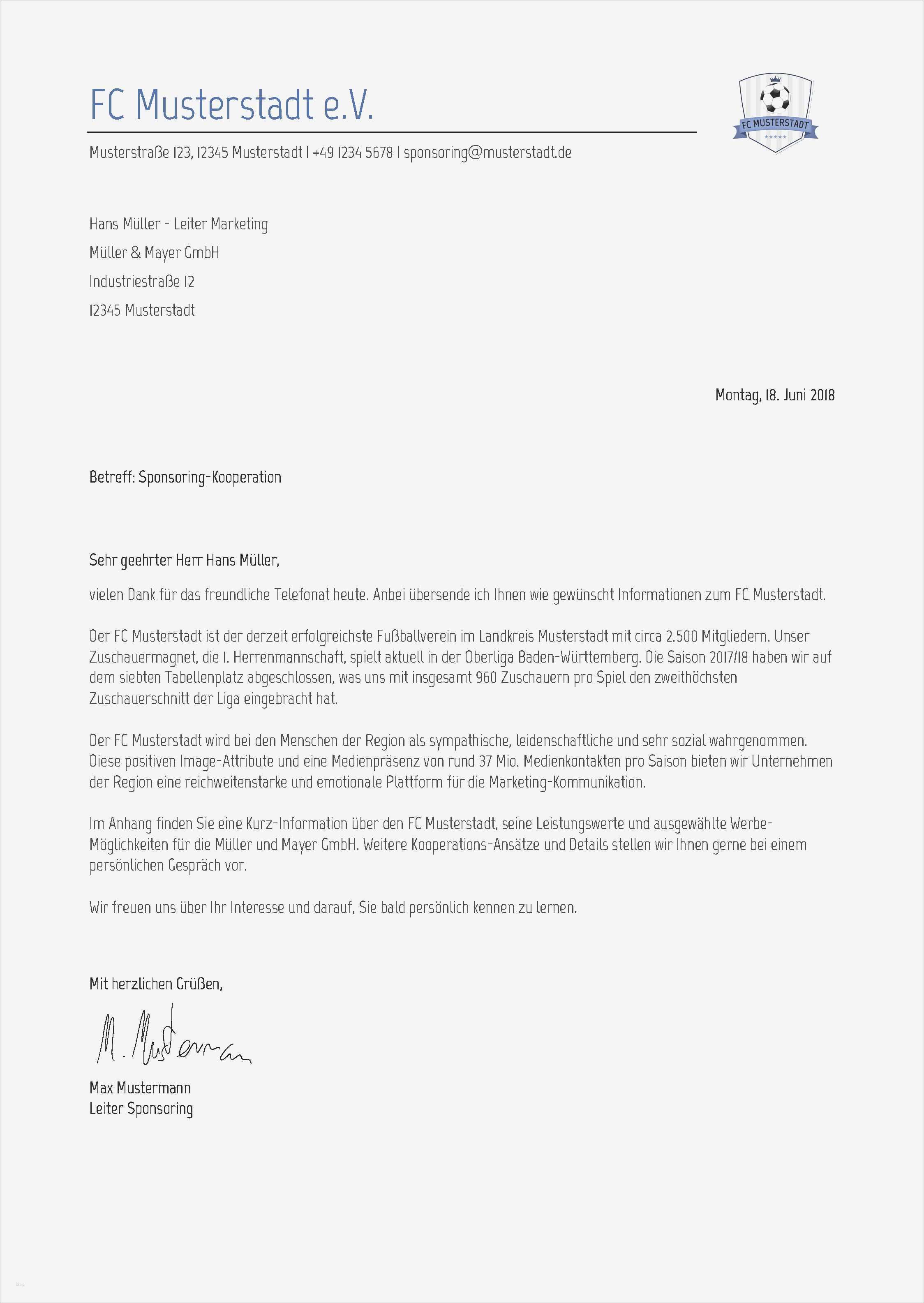 Sponsoren Anschreiben Vorlage Luxus Sponsoren Gewinnen Archives andreas Will