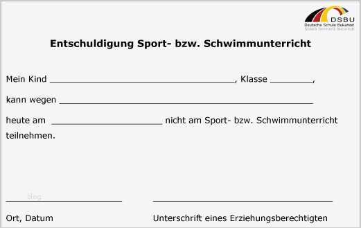 Sport Entschuldigung Vorlage Luxus askies Im Entschuldigung Download