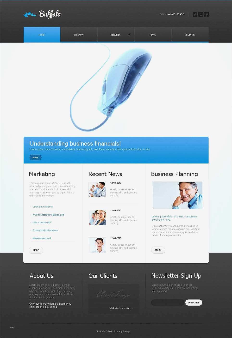 Sportverein Homepage Vorlage Gut Buffalo HTML Homepage Vorlage