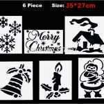 Spray Vorlagen Elegant Christmas Decoration Scrapbook Glass Paper Snow Spray