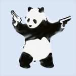 Spray Vorlagen Erstaunlich Banksy Pochoirs Pandamonium Panda Canons Stencil Par