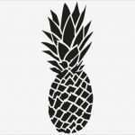 Spray Vorlagen Inspiration Ananas Schablone Kostenlos Herunterladen