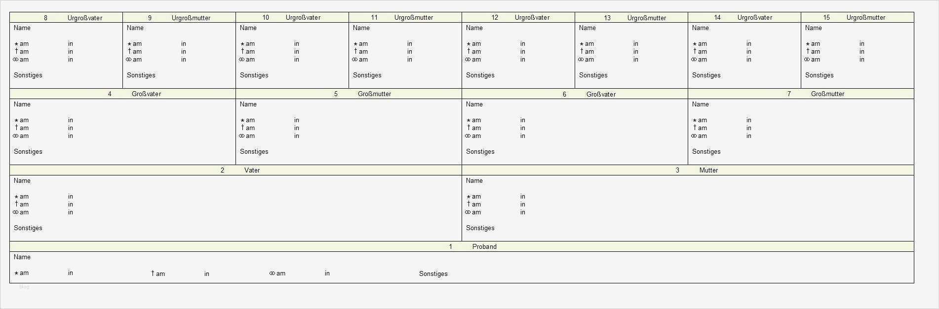 Stammbaum Vorlage Leer Erstaunlich Ahnentafel Vordruck Vorlagen Gratis