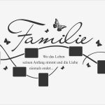 Stammbaum Vorlage Leer Fabelhaft Wandtattoo Familie Fotorahmen Mit Spruch Wandtattoos