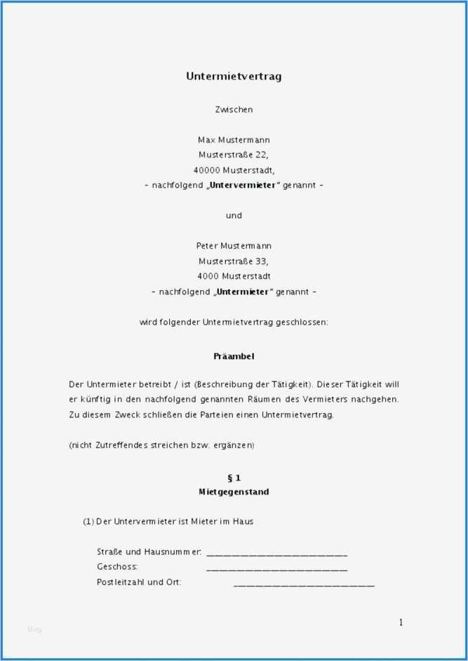 Standard Mietvertrag Vorlage Wunderbar Standardmietvertrag Wohnung Standardmietvertrag Wohnung
