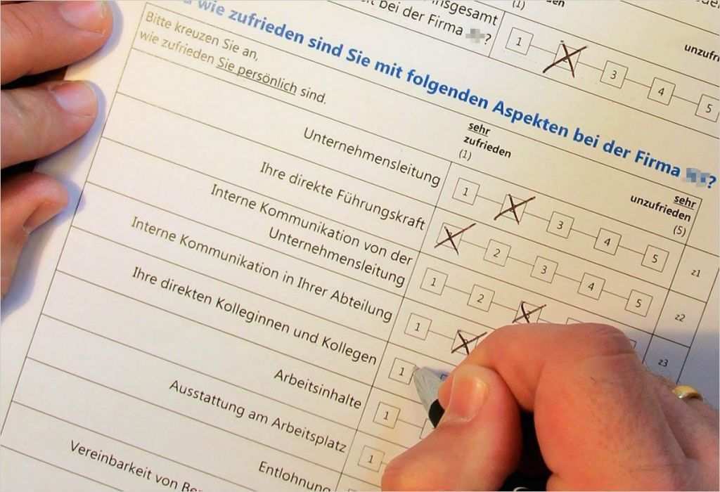 Standardisierter Fragebogen Vorlage Schönste Ein Fragebogen Musterbeispiel Für Mitarbeiterbefragungen