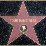 Star Of Fame Vorlage Best Of Hollywood Star Template