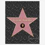 Star Of Fame Vorlage Bewundernswert Walk Of Fame Star Walk Of Fame Poster Walk Of Fame