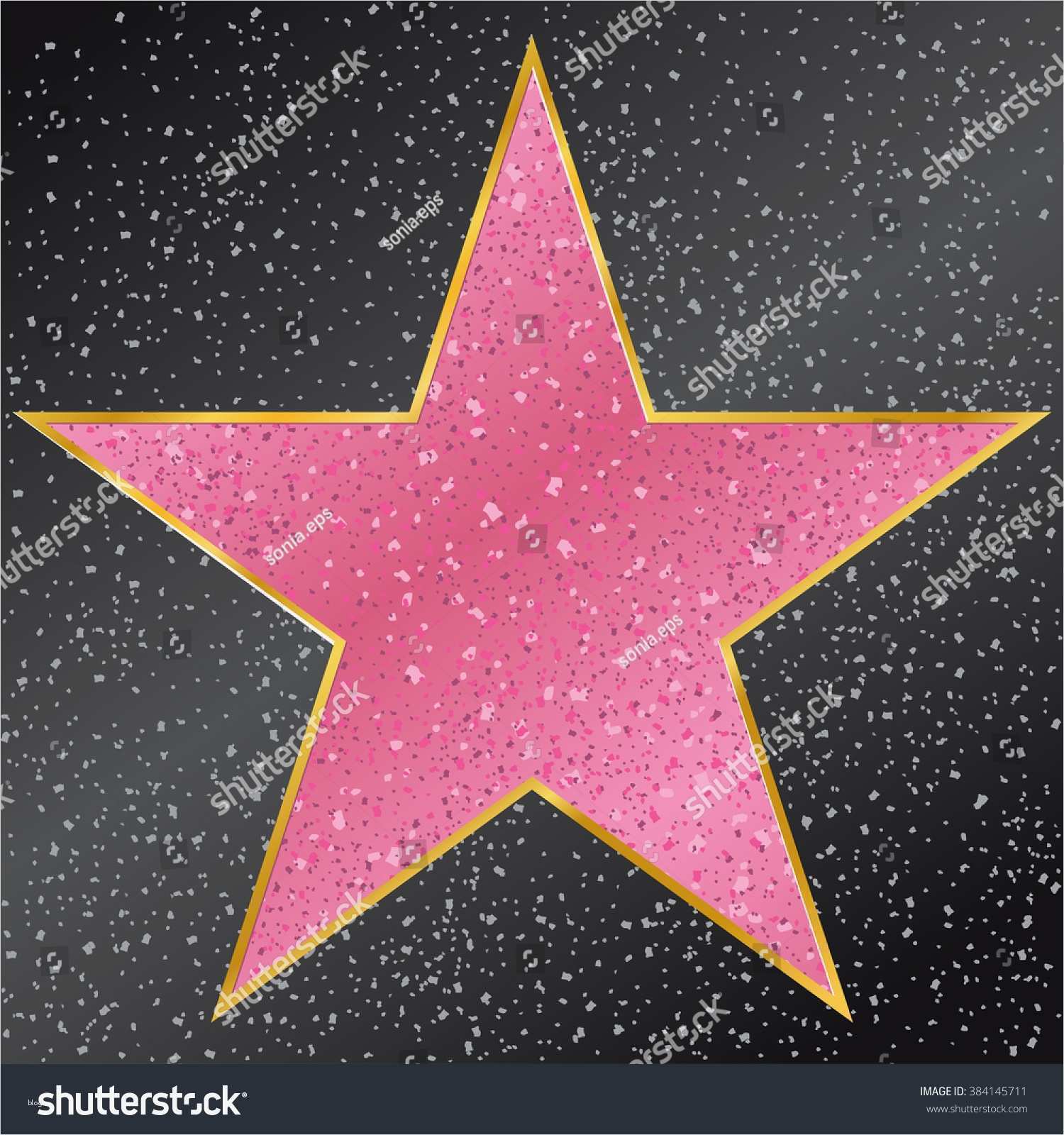 Star Hollywood Walk Fame Stock Vector Shutterstock
