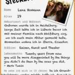 Steckbrief Erzieherin Kindergarten Vorlage Fabelhaft 9 Steckbrief ür Bewerbung