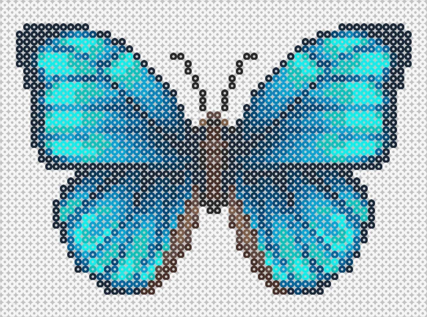 Steckperlen Vorlagen Genial butterfly Hama Beads Pattern
