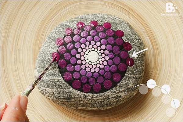 Steine Bemalen Vorlagen Kostenlos Angenehm Mandala Steine Bemalen