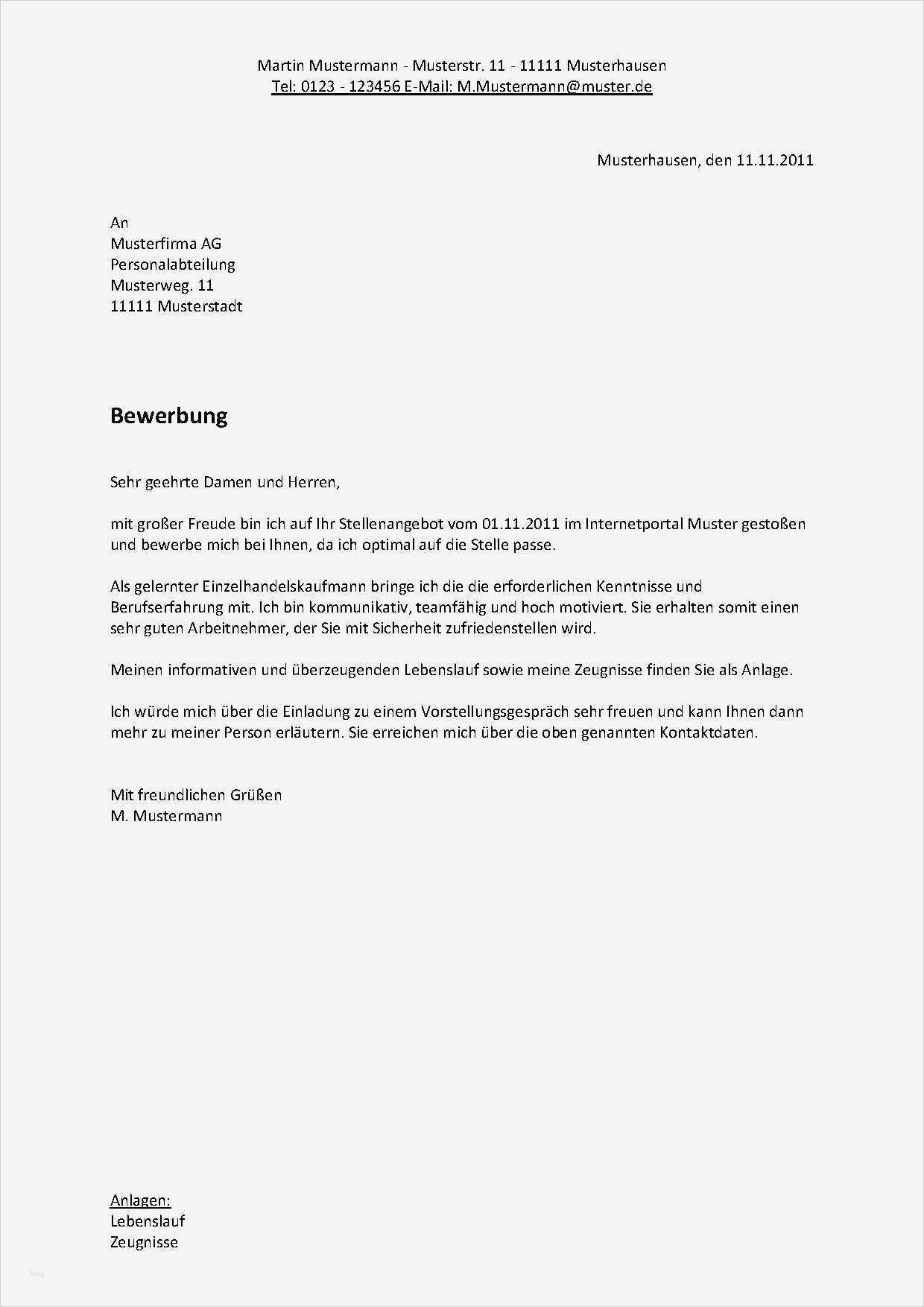 Stellenangebot Vorlage Word Einzigartig Bewerbungsvorlagen Kostenlose Vorlagen Zum Download