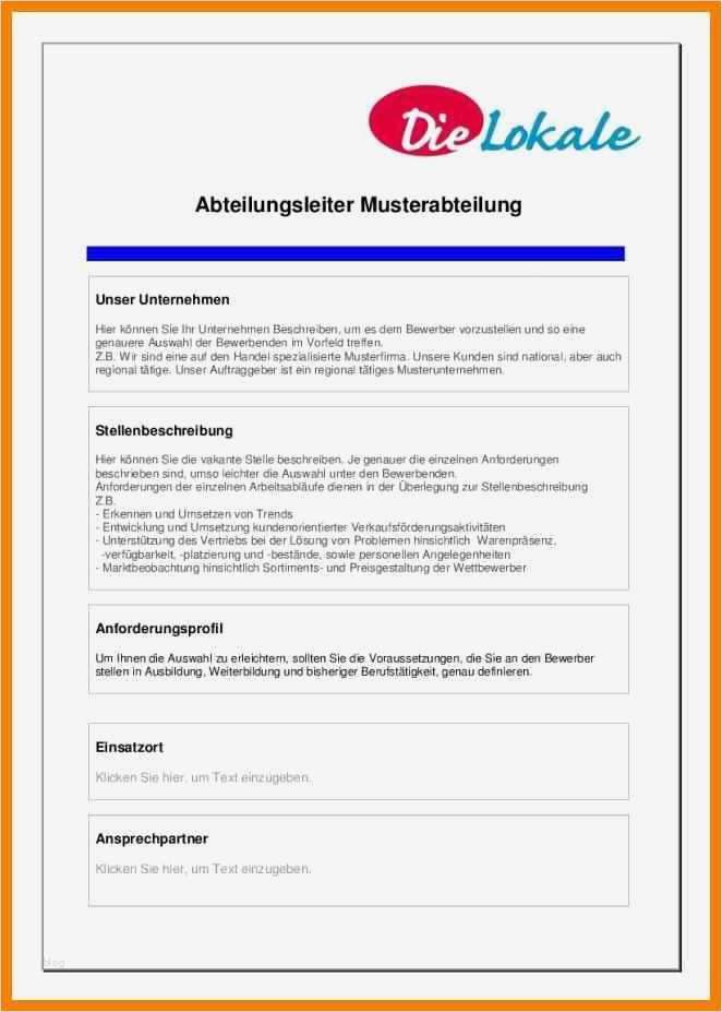 Stellenanzeige Gastronomie Vorlage Cool 6 Stellenanzeigen Muster