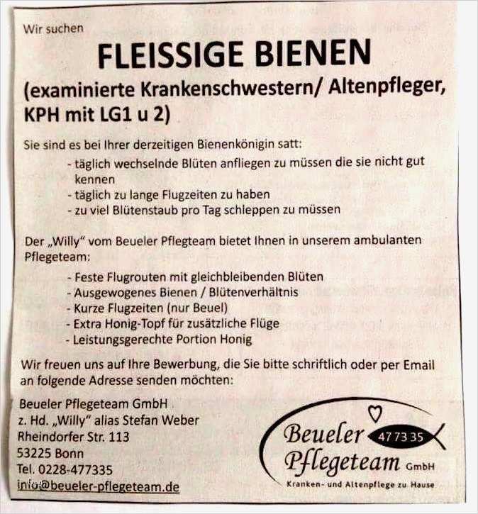 Stellenanzeige Gastronomie Vorlage Erstaunlich Ungewöhnliche Stellenanzeigen