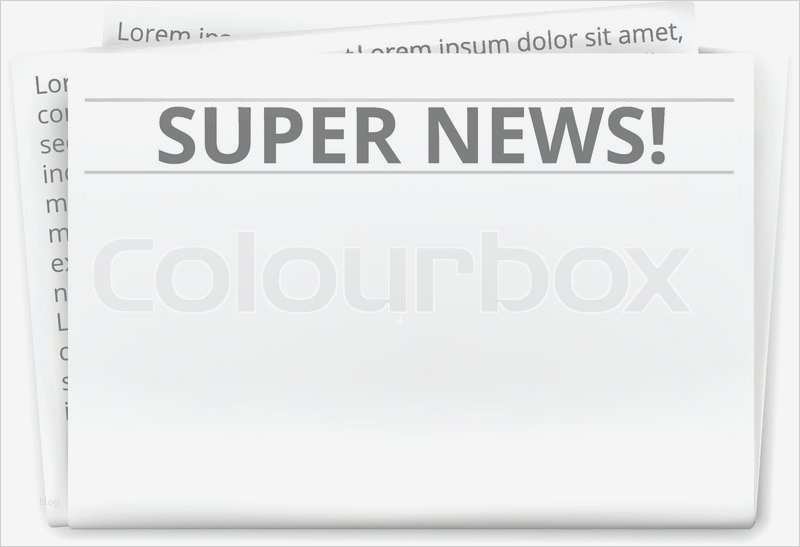 Stellenanzeige Vorlage Zeitung Süß Zeitung Vorlage Stock Vektor