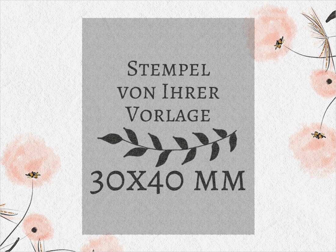 Stempel Vorlage Schön Holzstempel Von Eigener Vorlage 30x40mm