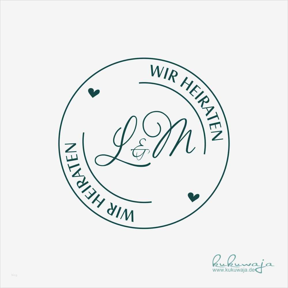 Stempel Vorlage Schön Kukuwaja Stempel Hochzeit Initialen Vintage Wir Heiraten