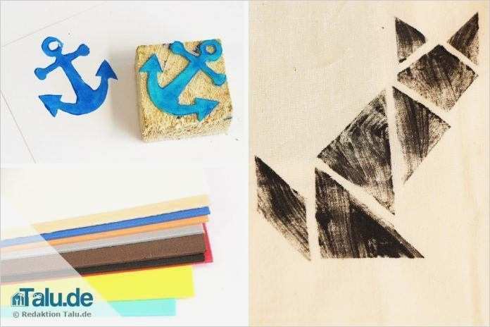 Stempel aus Moosgummi selber machen Video Anleitung