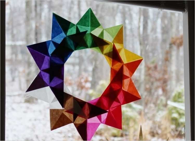 Stern Vorlage Erstaunlich Weihnachtsdeko Für Fenster Sterne Aus Transparentpapier