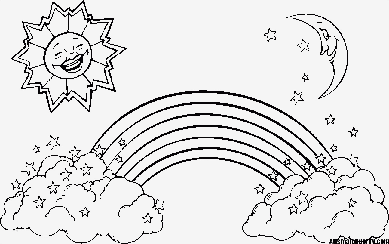 Sterne Vorlagen Zum Ausdrucken Kostenlos Wunderbar Regenbogen Ausmalbild Ausmalbildertv