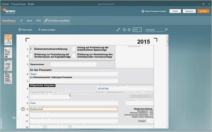 Steuererklärung 2016 Vorlage Wunderbar Wiso Steuer formular 2016