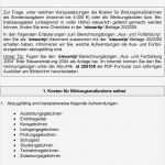 Steuererklärung Vorlage Schön Erläuterungen Zum Berechnungsbogen fortbildung Für