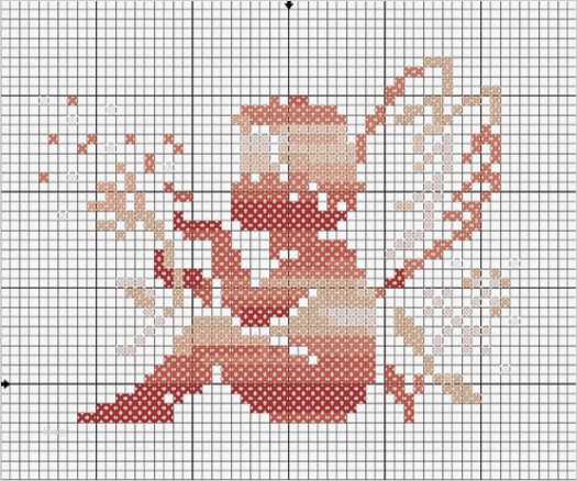 Stickbilder Kreuzstich Vorlagen Erstaunlich Engel … Stickereien Pinterest