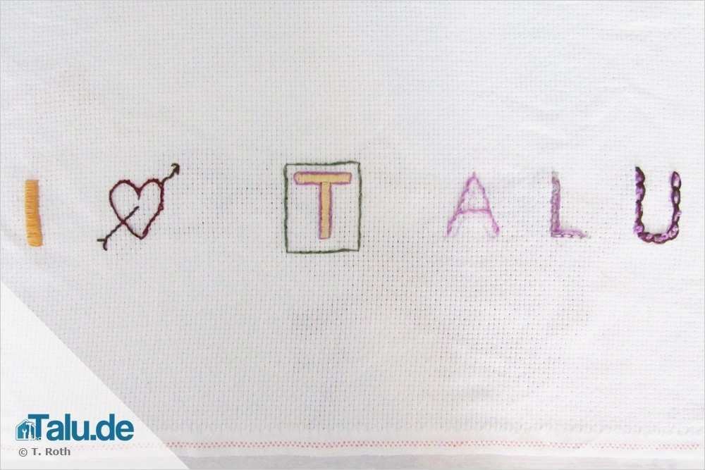Sticken Für Kinder Vorlagen Schön Buchstaben Sticken so Einfach Geht´s Talu