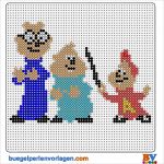 Sticken Motive Vorlagen Erstaunlich Alvin Und Chipmunks Bügelperlen Vorlage