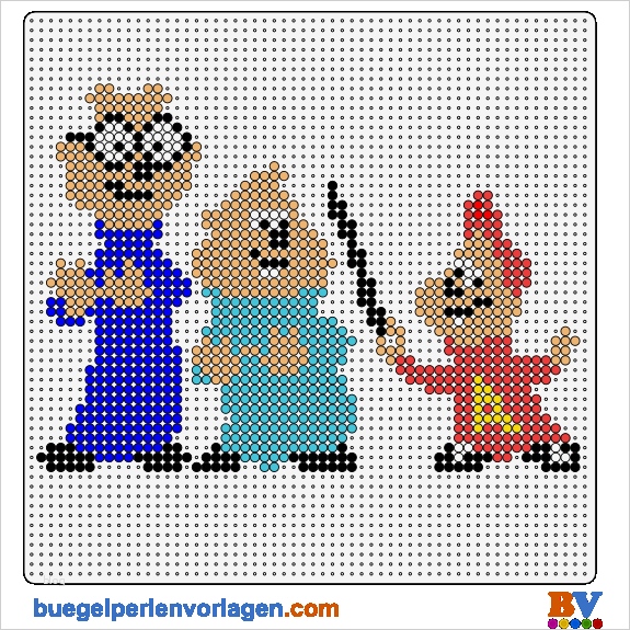 Sticken Motive Vorlagen Erstaunlich Alvin Und Chipmunks Bügelperlen Vorlage