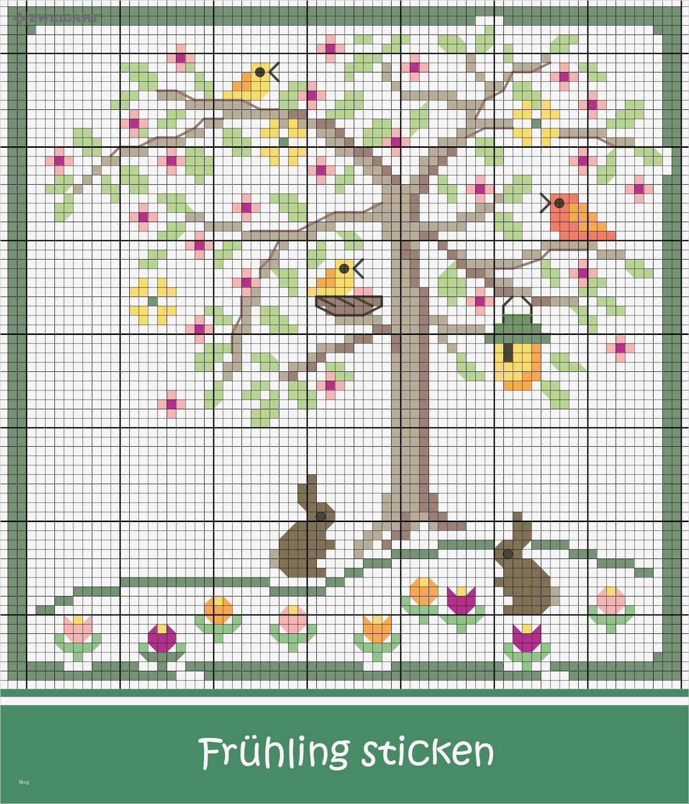 Sticken Motive Vorlagen Schön Frühlingsbaum Mit Blumen Und Vögeln Sticken Sticken