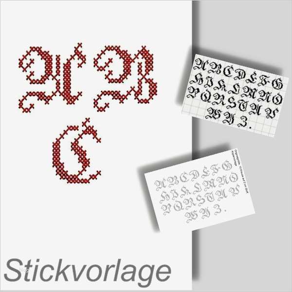 Sticken Vorlagen Genial Buchstaben Sticken Alphabet Kreuzstich Frakturschrift
