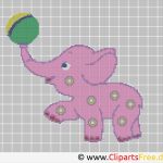 Sticken Vorlagen Kreuzstich Großartig Kreuzstichvorlage Kleiner Elefant Vorlagen Zum Sticken