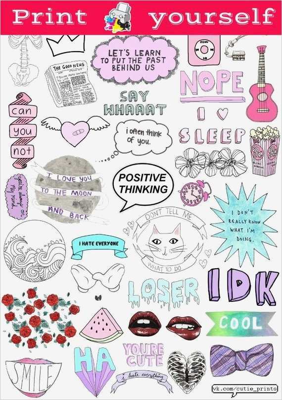 Sticker Vorlagen Hübsch Set 117 Mockup Printable Tumblr Stickers Stickers Set Of
