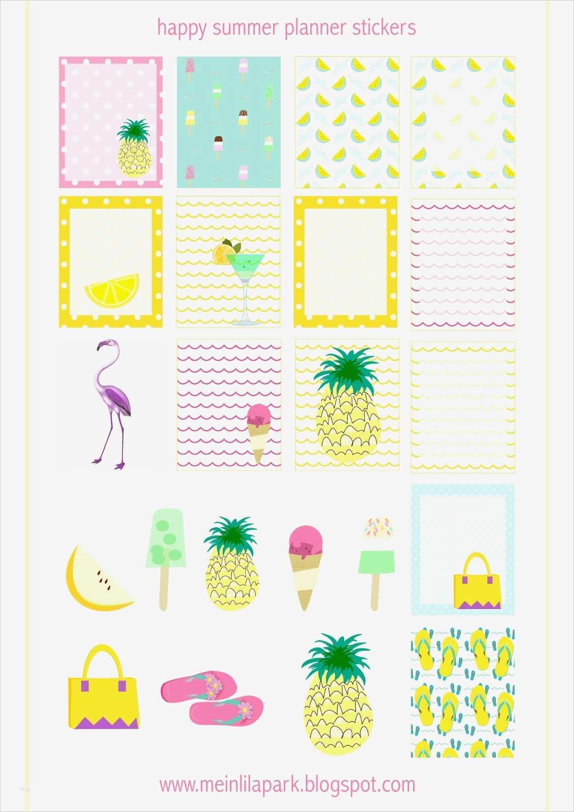 Sticker Vorlagen Wunderbar Free Printable Summer Planner Stickers Ausdruckbare